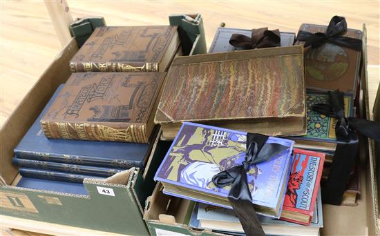 A leather bound Arabian Knights & other books